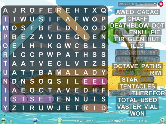 Word Search Ultimate iPad screenshot 8 - Games app