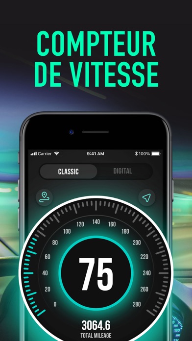 Screenshot #1 pour Compteur de Vitesse - GPS App