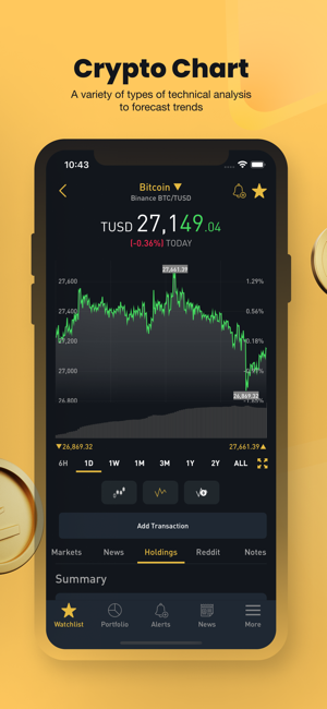 ‎Crypto Tracker by BitScreener Screenshot