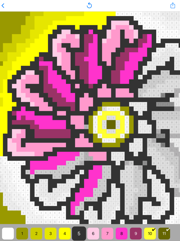 Color By Number For Adults ۬