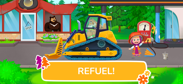 Masha and The Bear truck games