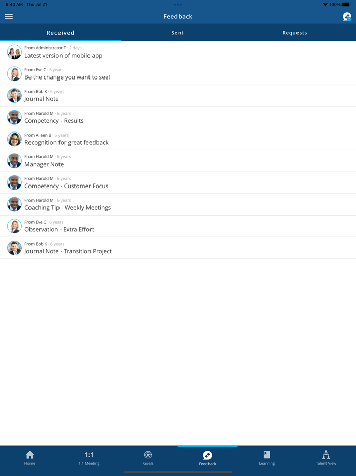 Saba TalentSpace Mobile