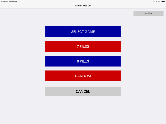 iSpa Free Cell iPad screenshot 4 - Games app