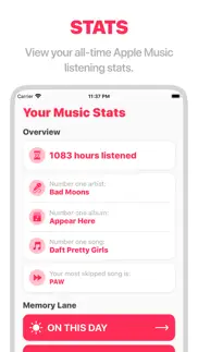 music stats ▶ iphone screenshot 4