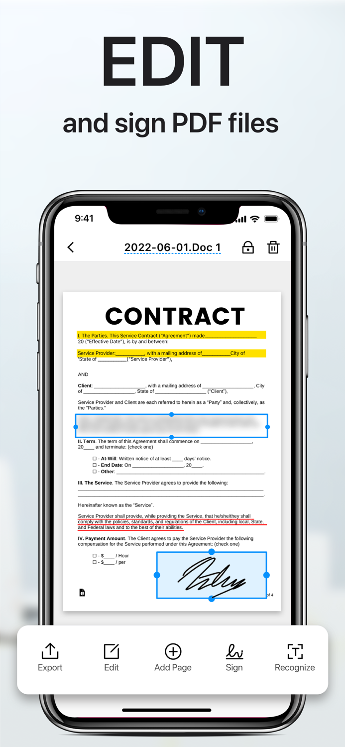 PDF Scanner App Scan Document