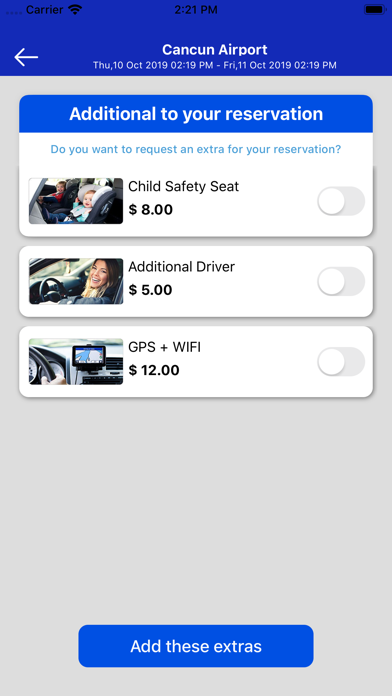 America Car Rental Screenshot