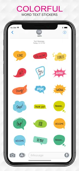 Game screenshot Colorful Text Stickers Pack apk