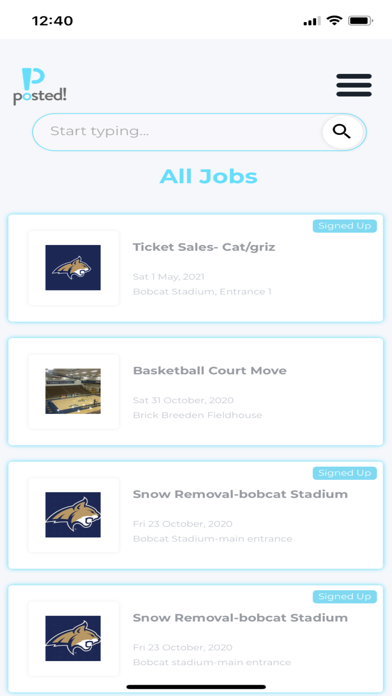 Posted! Campus Screenshot