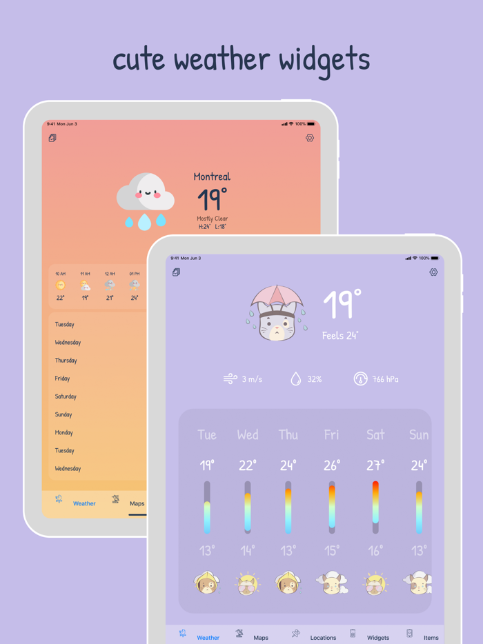 CuteWeather weather widget