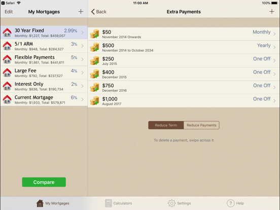 Mortgage Calculator™ iPad screenshot 4 - Finance app
