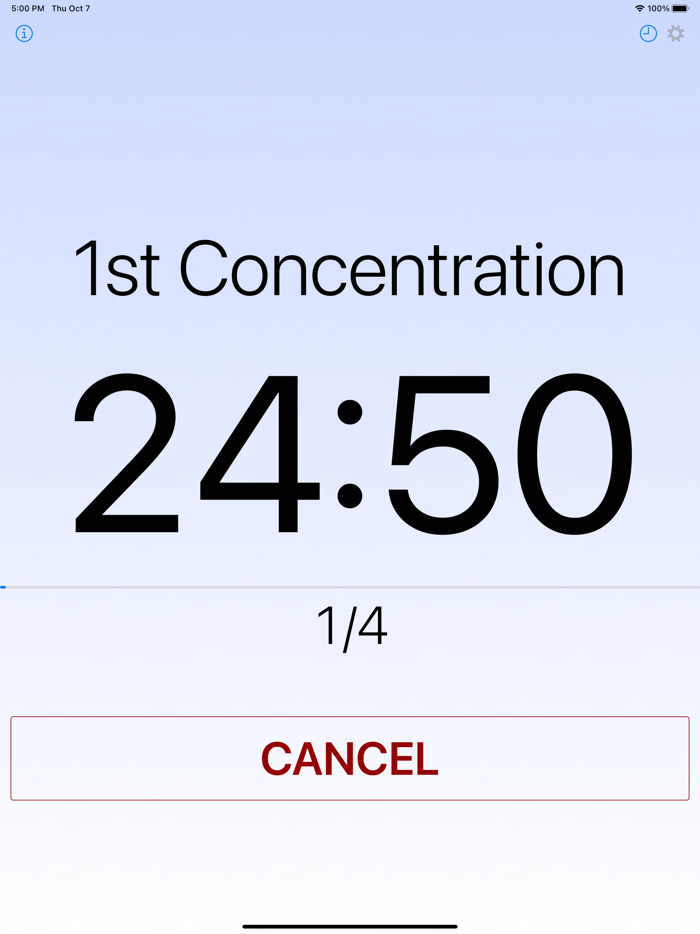 Concentration Timer