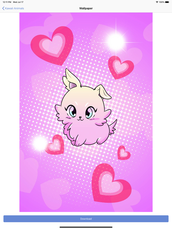 Kawaii Wallpapers Backgrounds iPad screenshot 5 - Utilities app