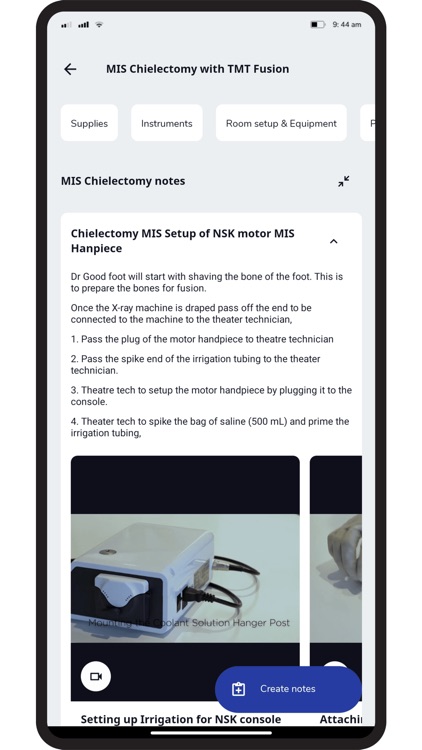 CORH Procedure Cards