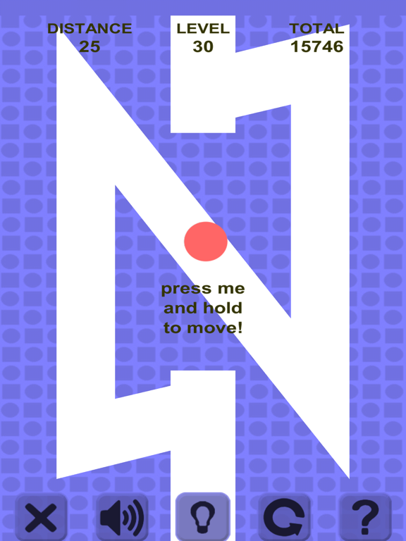 Follow the zigzag line classic iPad screenshot