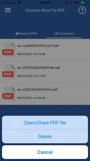 Convert DOC/DOCX to PDF screenshot 4