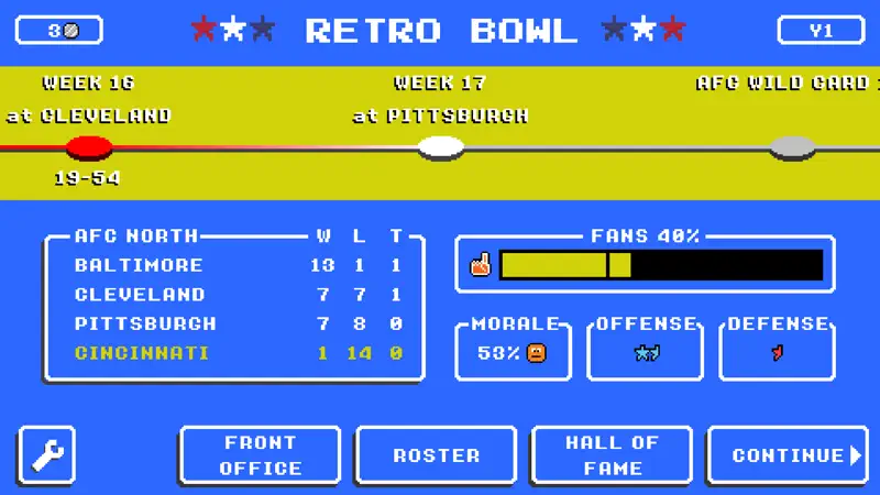 Retro Bowl screenshot 6 of 8