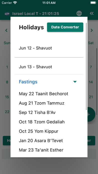 Jewish Calendar & Converter Screenshot