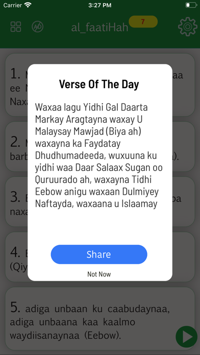 Somali  Quran Offline Screenshot