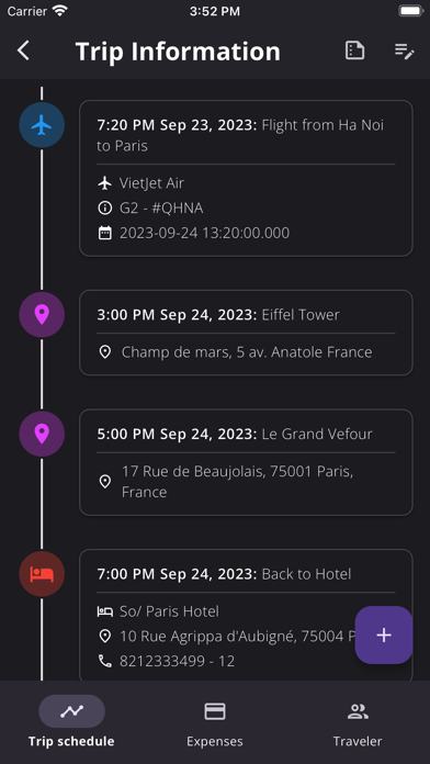 Trip Planner & Tracker Screenshot