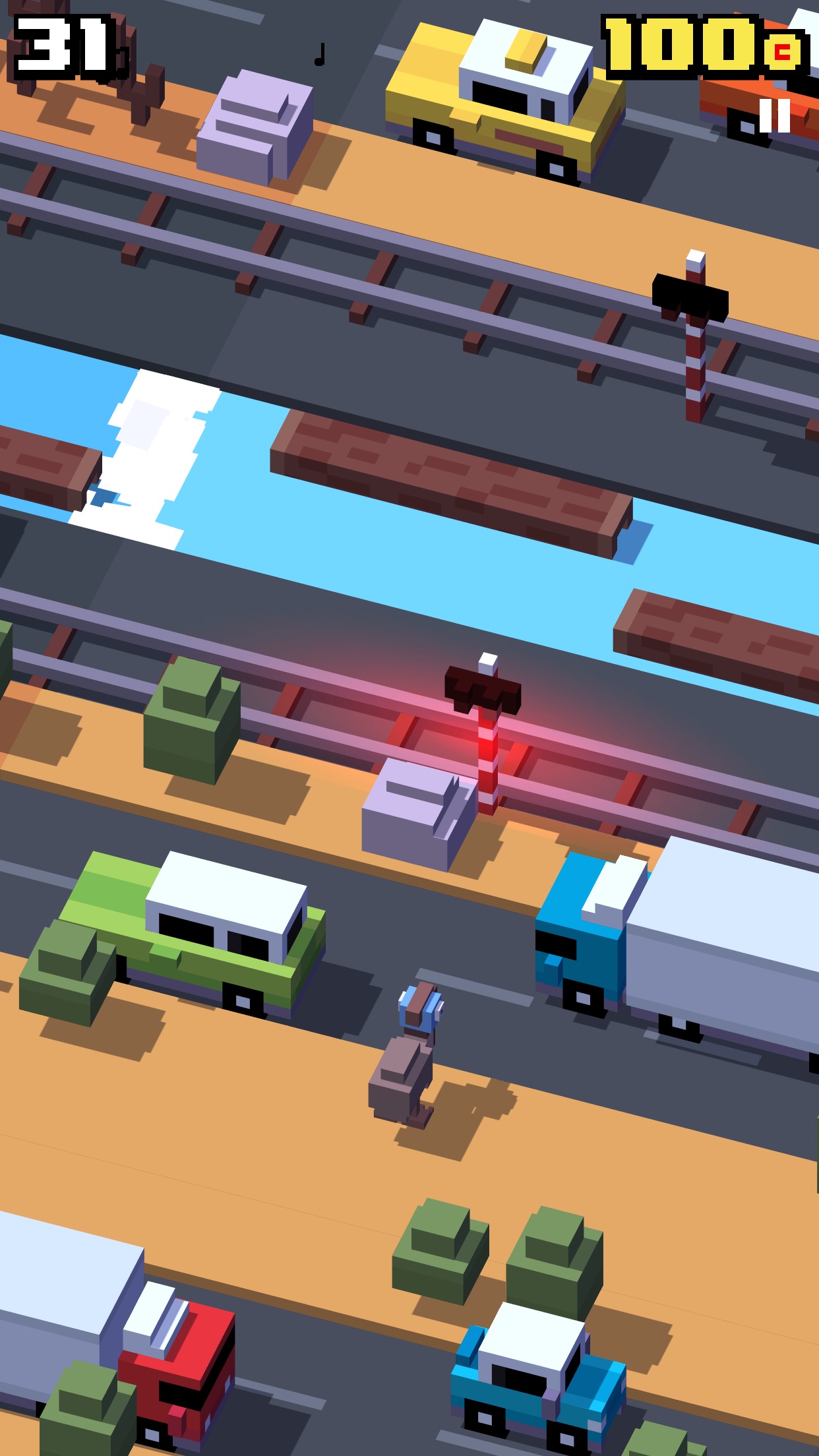 Screenshot do app Crossy Road