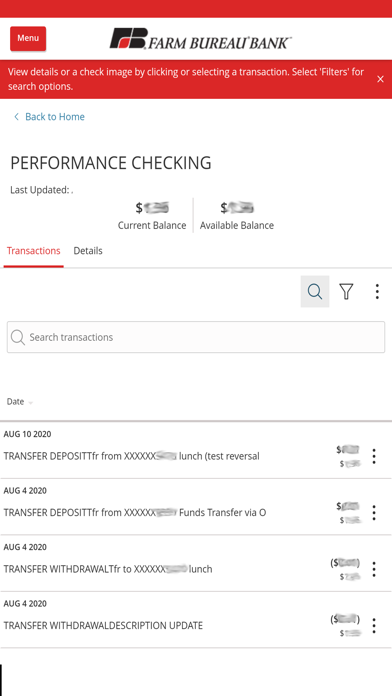 Farm Bureau Bank Mobile Screenshot