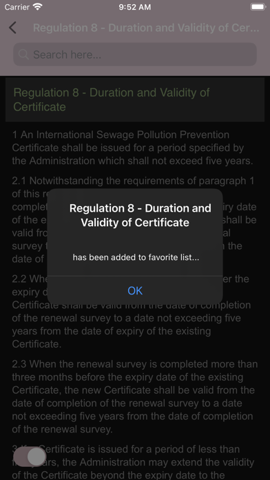 MARPOL Consolidated Screenshot