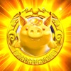 Pig beating bricks icon