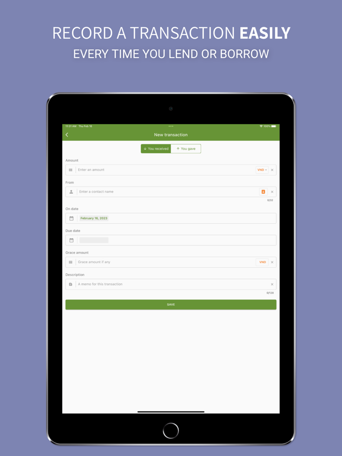 Sono Debt tracker and manager