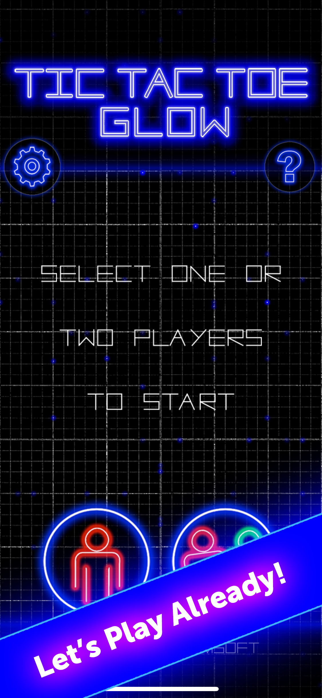 Tic Tac Toe Glow by TMSOFT