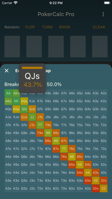 PokerCalc Pro Screenshot