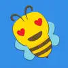 Bee stickers - Animal emoji delete, cancel