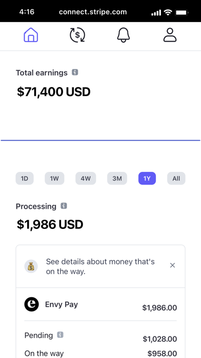 Envy Pay Screenshot