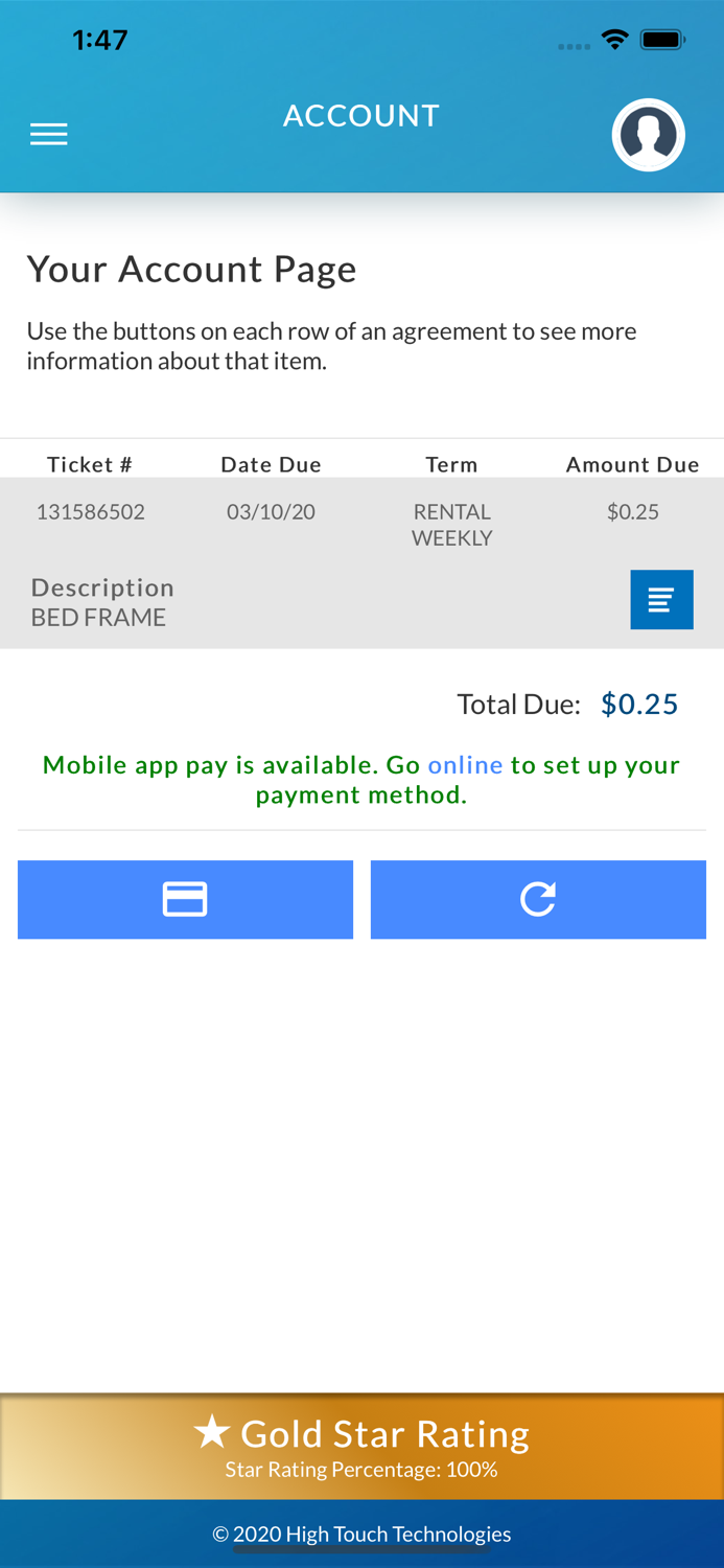 Rent One Customer Portal