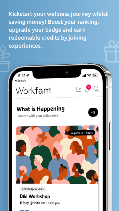 Workfam Wellness Screenshot