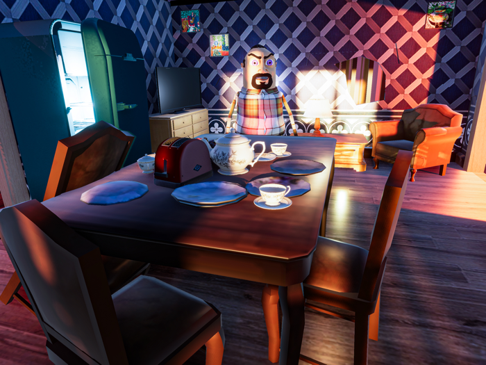 Crazy Spooky Neighbor Spy Game