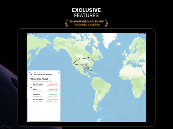 Flighty – Live Flight Tracker iPad app afbeelding 4