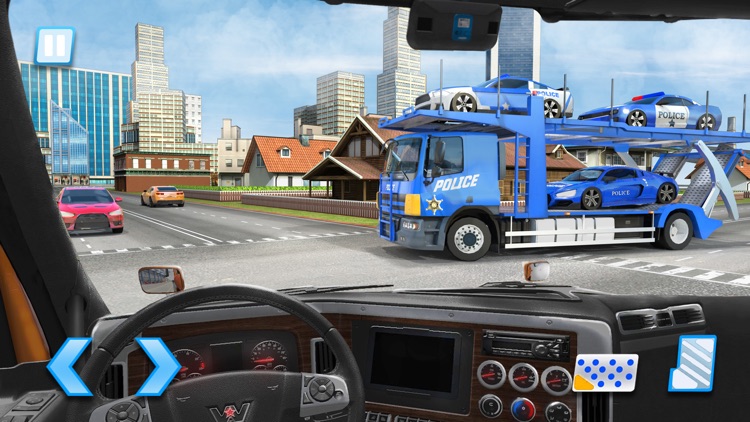 US City Police Car Transporter