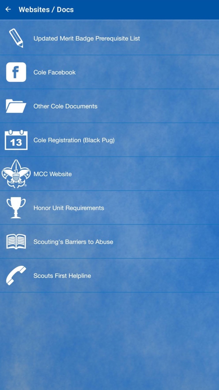 Cole Canoe Base Camp App