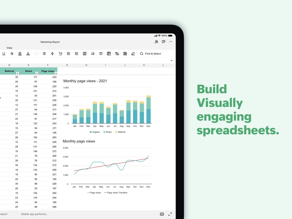 #3. Zoho Sheet—Spreadsheet on iPad (iOS) 由: Zoho Corporation