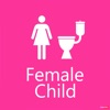 Toileting: Female Child icon