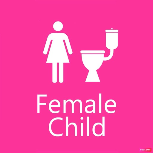 Toileting: Female Child icon