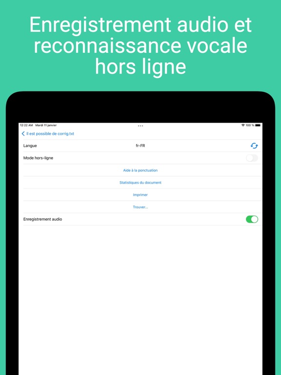 Screenshot #6 pour Voice Notebook audio en texte