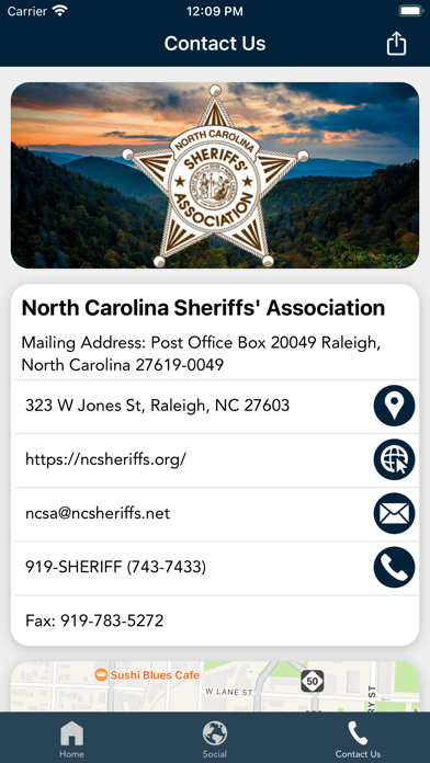 North Carolina Sheriffs' Assoc Screenshot