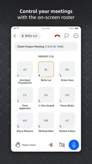 Amazon Chime iphone bilder 1