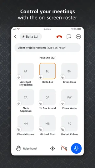 Amazon Chime iPhone Screenshot 2