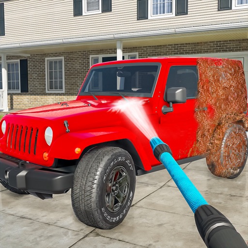 Power Car Wash Cleaning Game