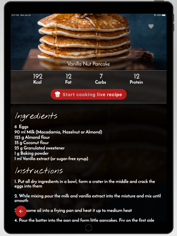 Easy Keto Diet Carb Manager iPad screenshot 5 - Health & Fitness app