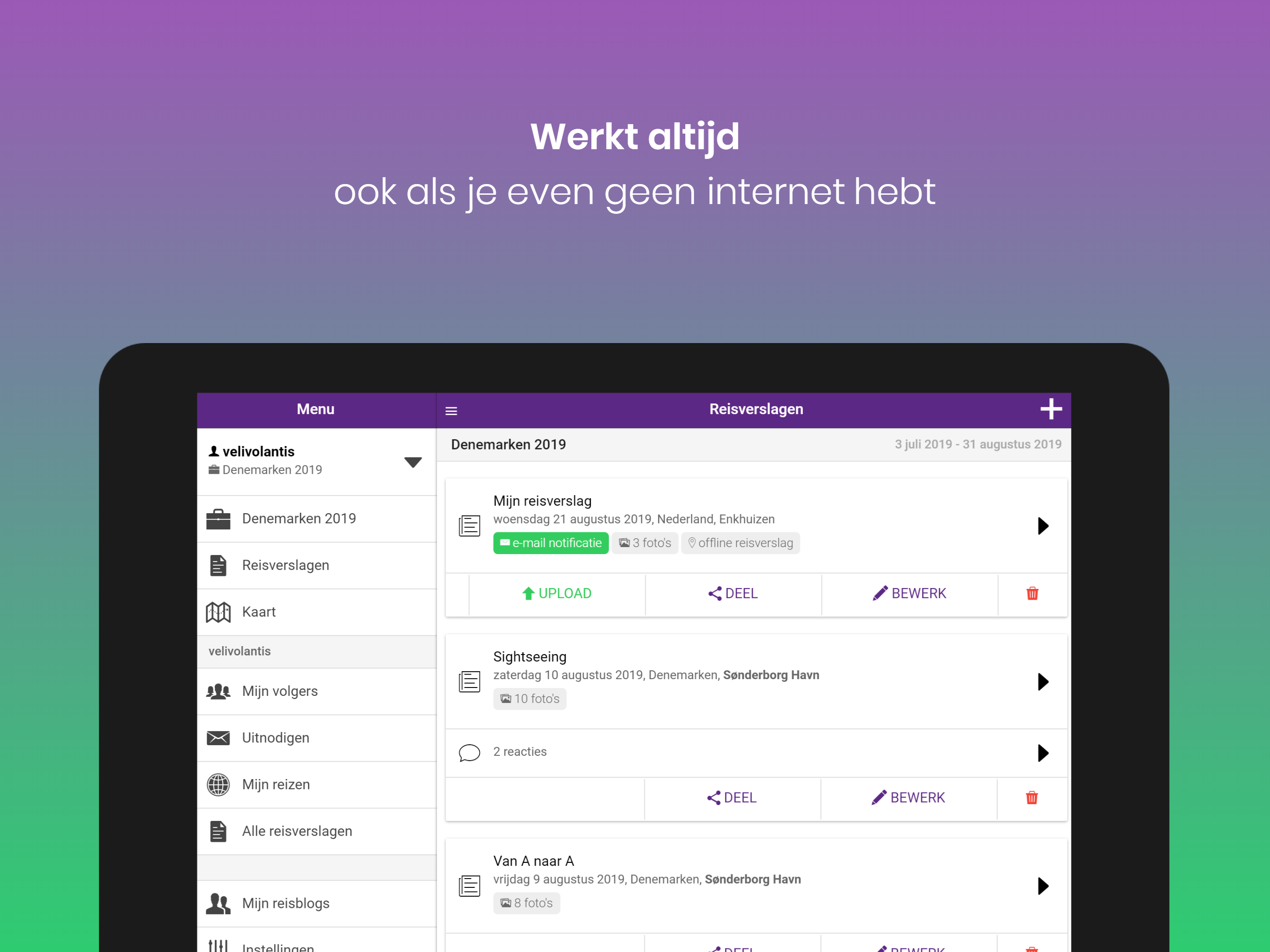 Pindat - Reisblog maken screenshot 9