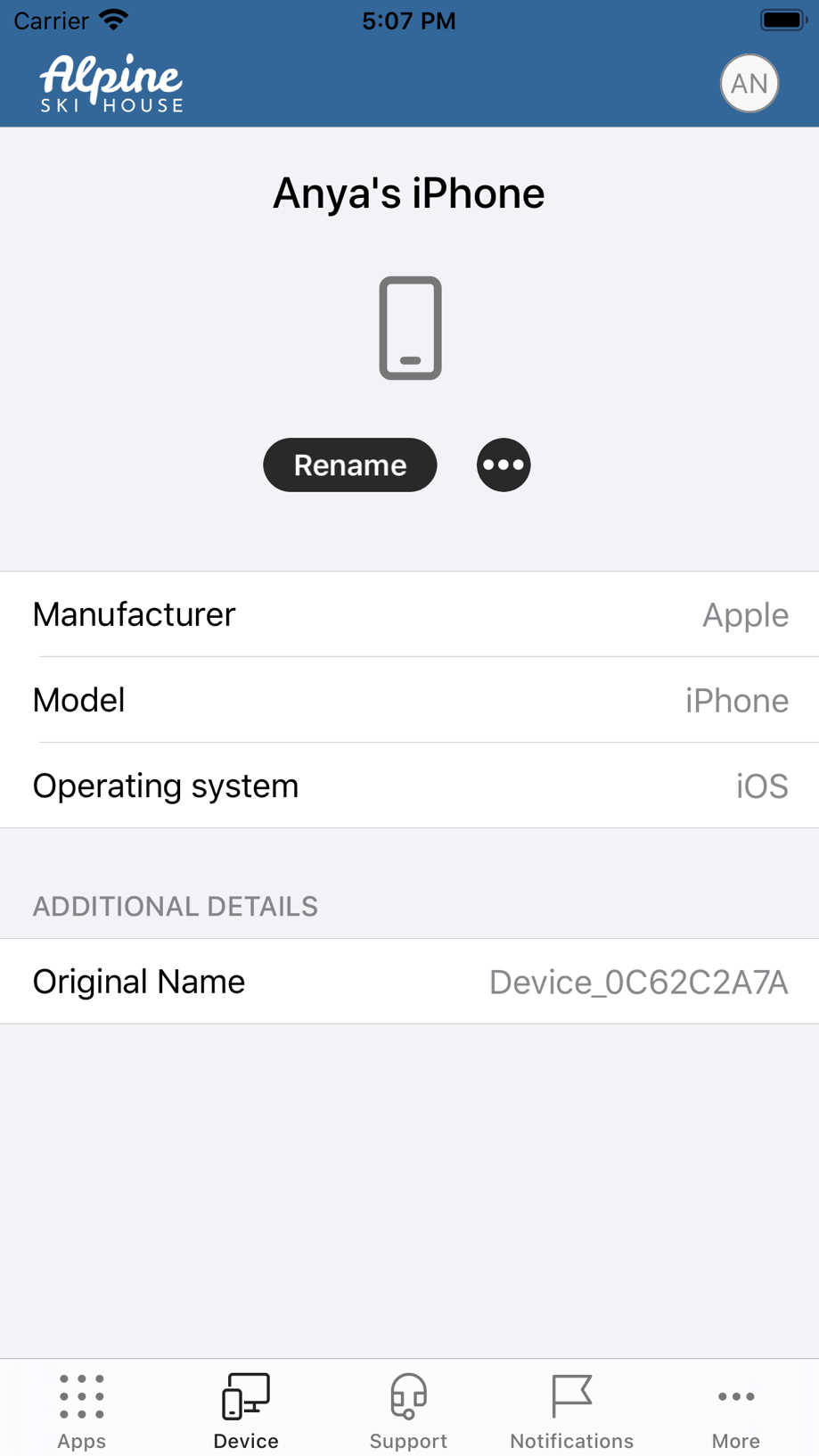 Intune 公司门户 截图