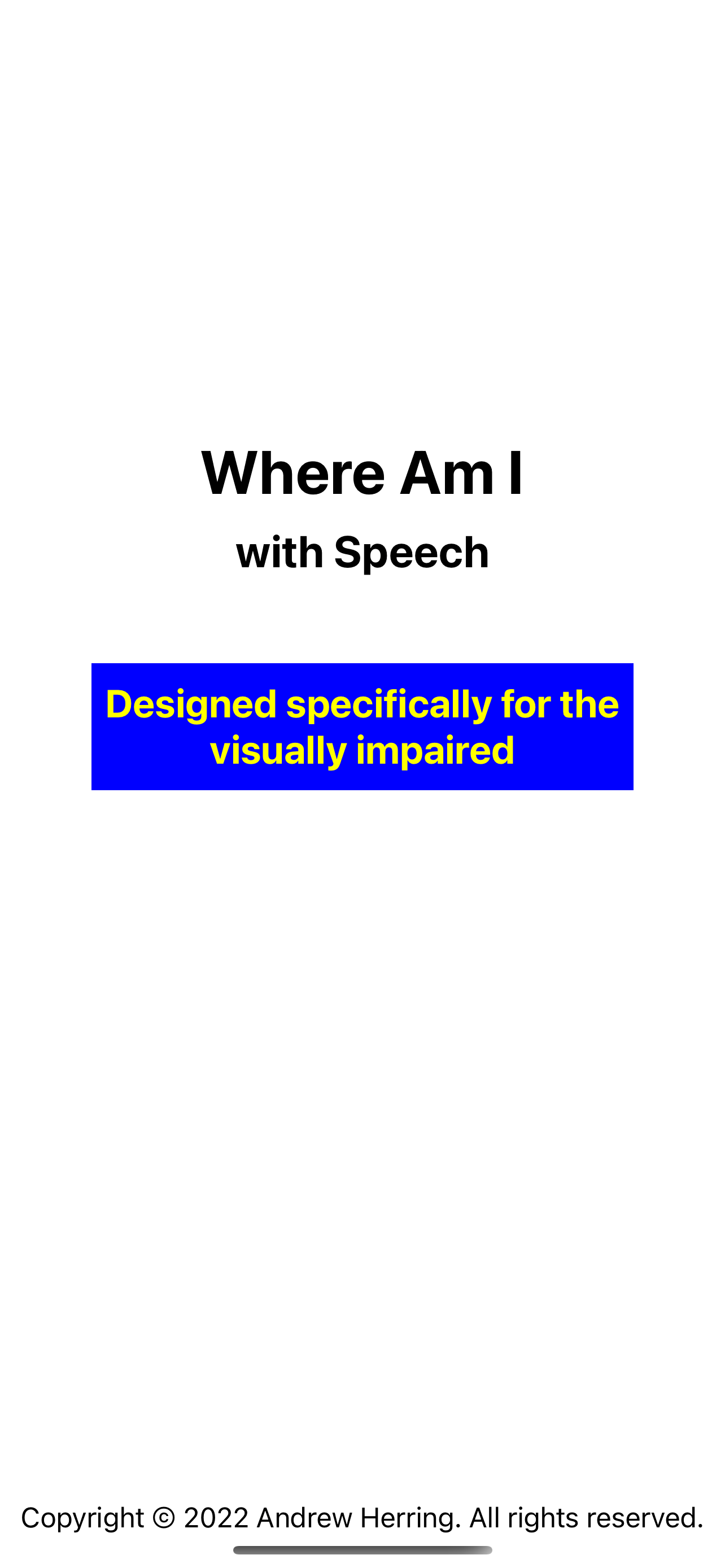 Where Am I - with Speech